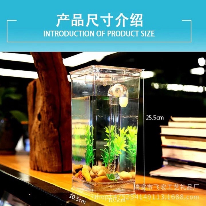 BỂ CÁ MINI - BỂ CÁ MINI THAY NƯỚC THÔNG MINH CÓ ĐẦY ĐỦ PHỤ KIỆN