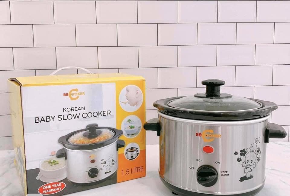 Nồi nấu chậm Hàn Quốc BBCooker nấu cháo hầm thịt kho cá 1.5L (Giá áp dụng giao tại HN, HCM& các tỉnh liên hệ shop)