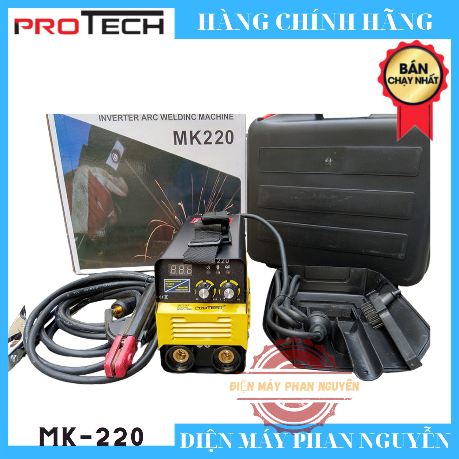 Máy hàn mk-220 mini protech - có hộp nhựa - gia đình và thợ