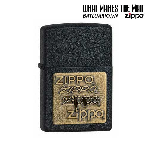 Zippo 362 - Zippo Brass Emblem Black Crackle