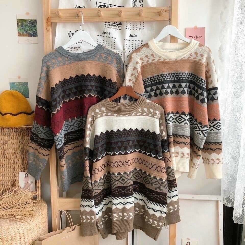 Áo len thổ cẩm hàng QC hot