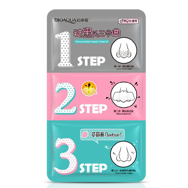 01 Step lột mụn mũi Bioaqua
