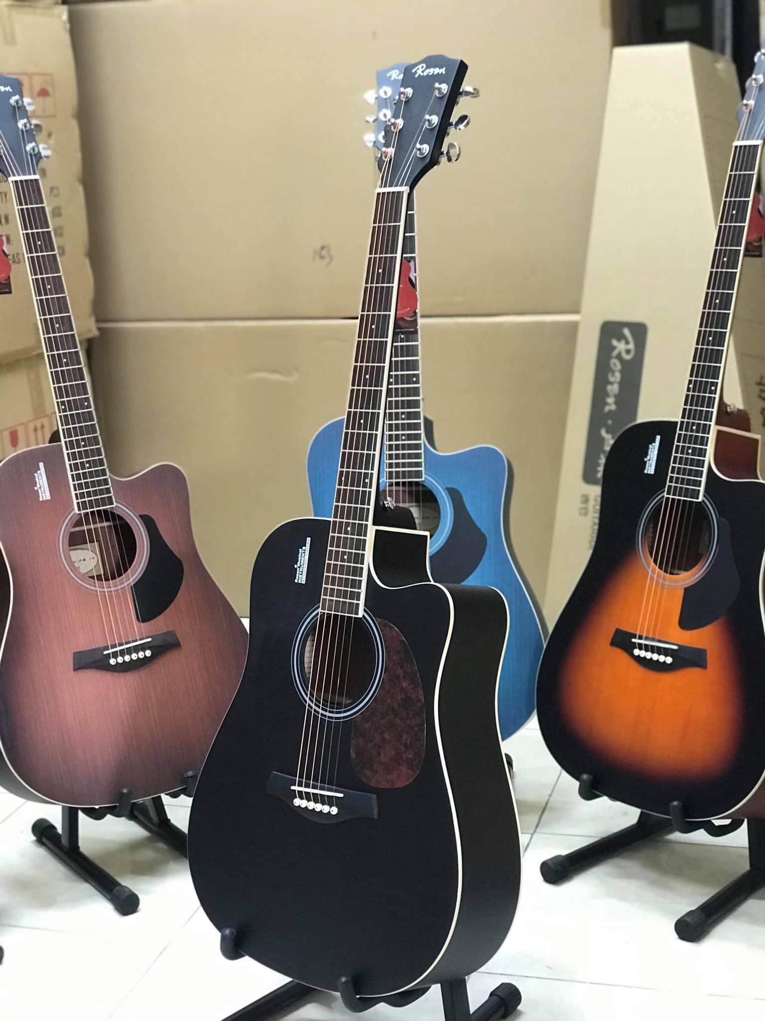 Đàn guitar acoustic rosen g11 full màu mới chính hãng
