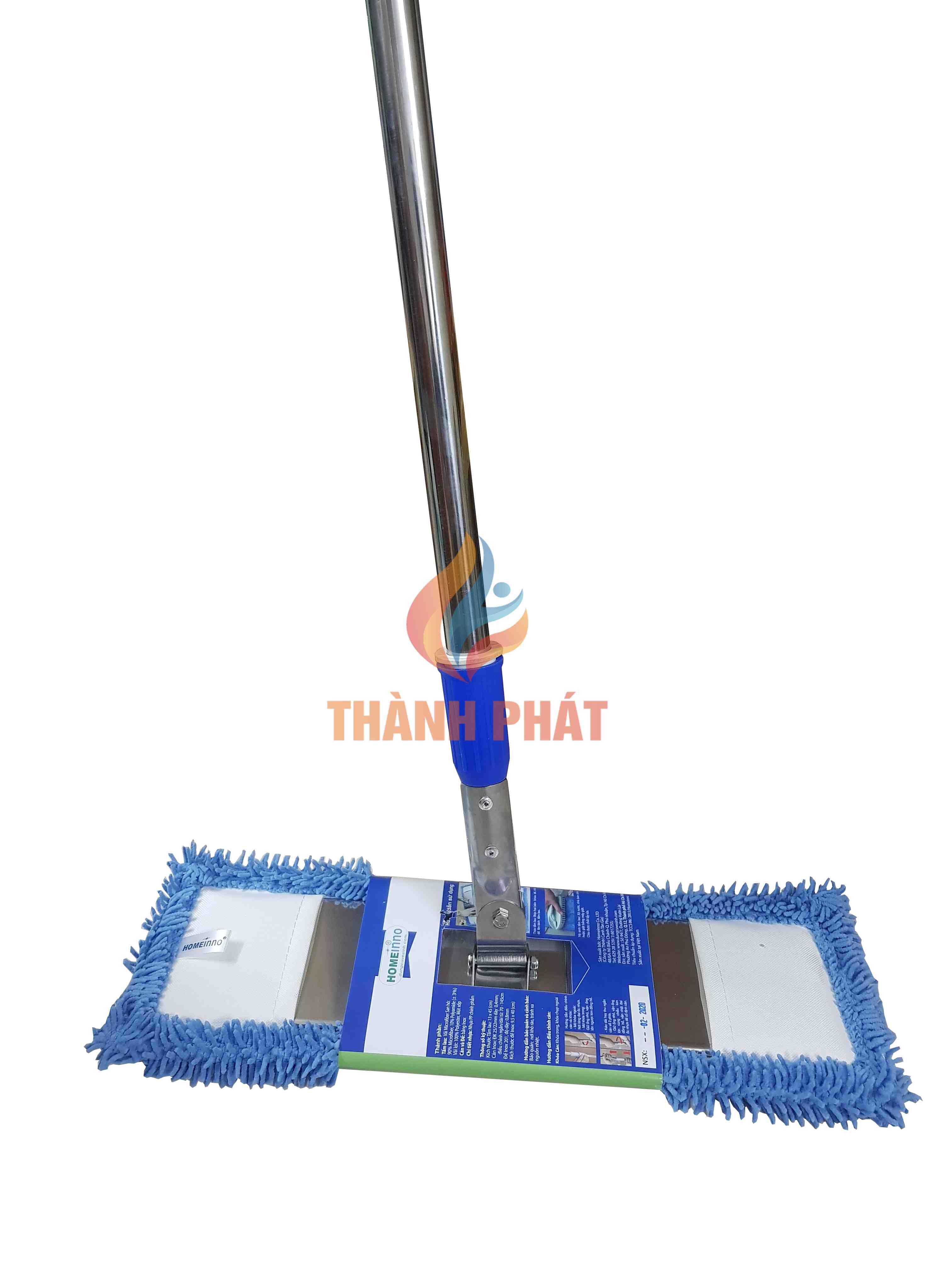 Cây lau nhà Homeinno 45cm (cán rút 95cm kéo dài 145cm)