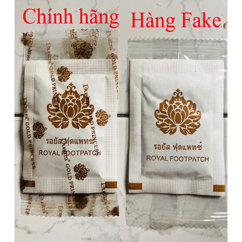 Combo 2 Gói dán thải độc chân chính hãng Gold Princess Thái Lan (gói 10 miếng)