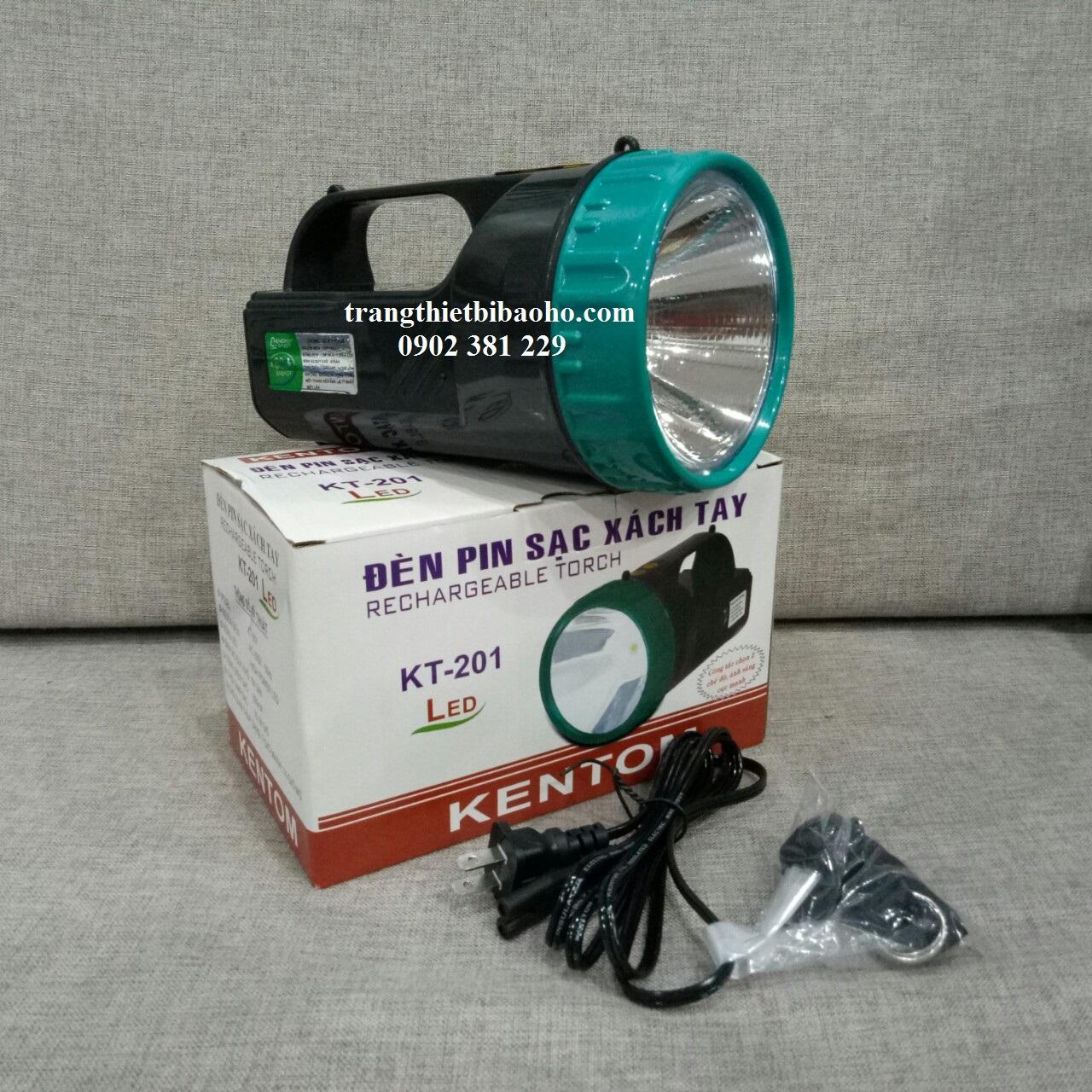 Đèn pin sạc xách tay kentom kt 201
