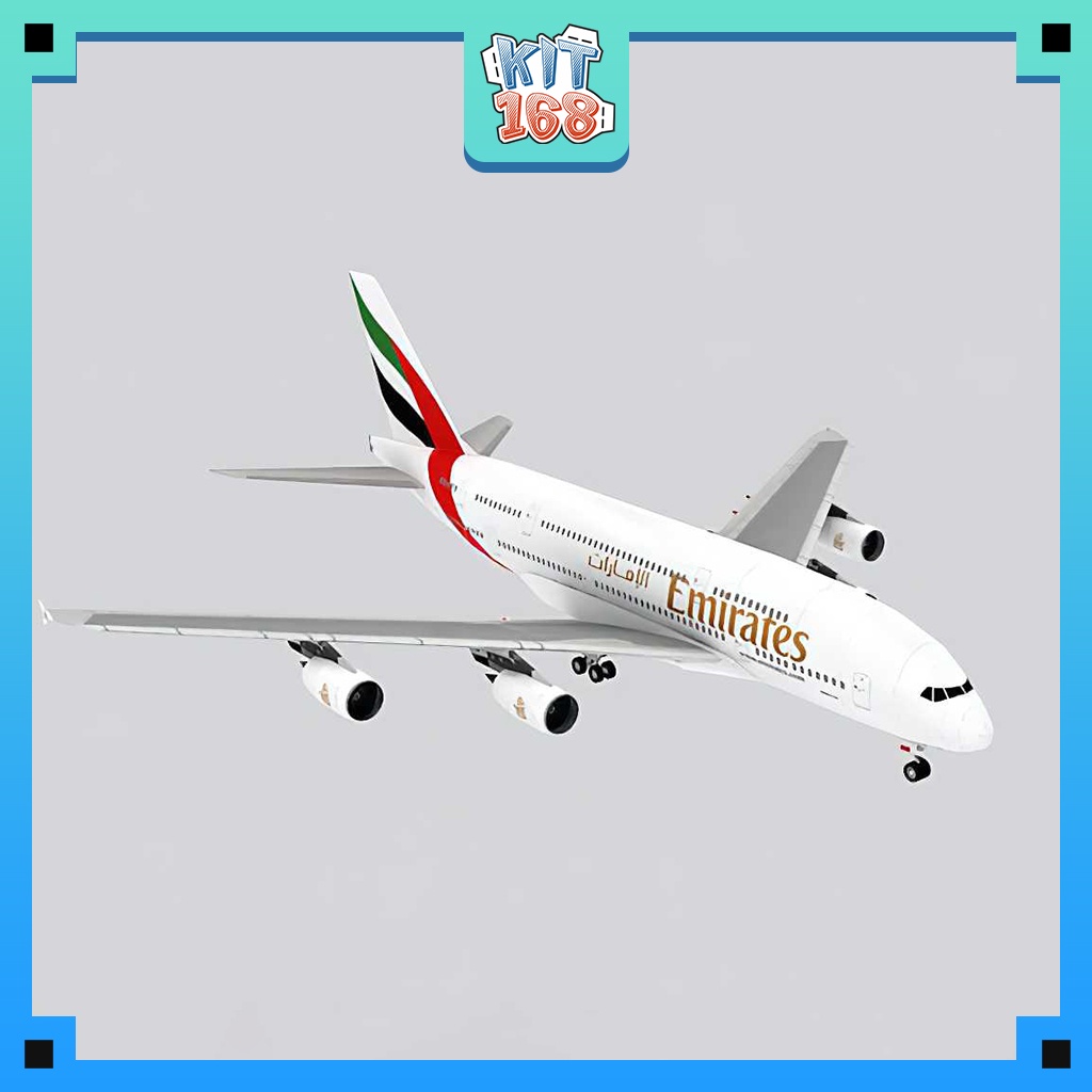 Mô hình giấy Máy bay Airbus A380 Emirates