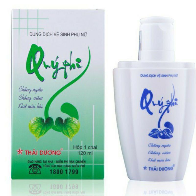 [HCM]Dung Dịch Vệ Sinh Phụ Nữ Quý Phi (120ml) - Xanh