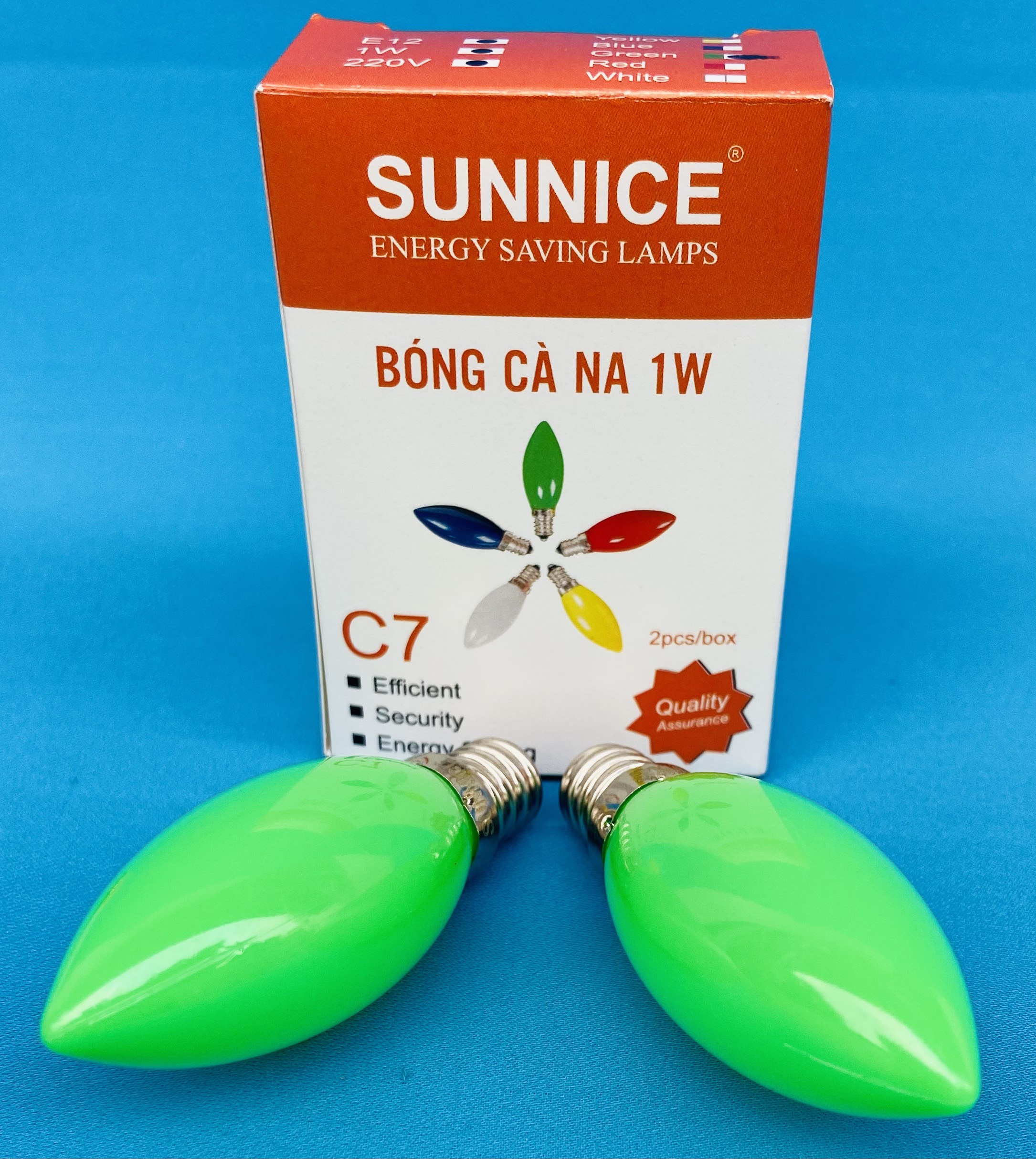 BÓNG LED CÀ NA 1W: 2CÁI/1 HỘP