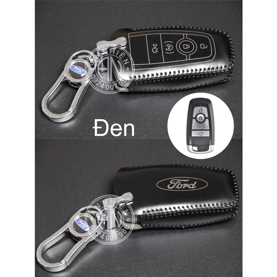 Bao da chìa khoá Ford Explorer -  Da bò thật - Khâu thủ công