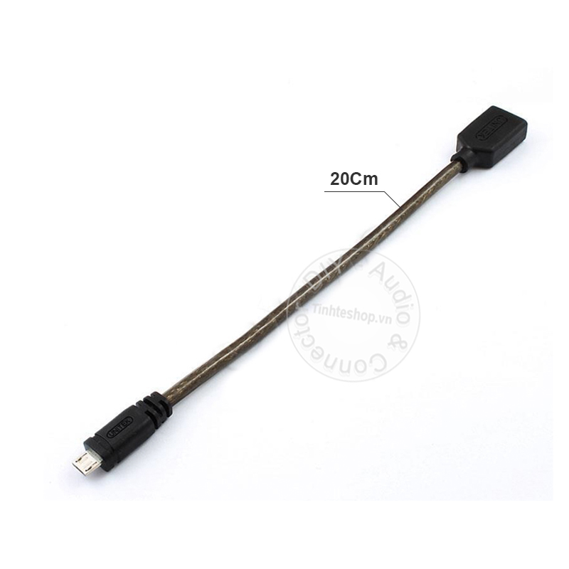Cáp USB OTG Unitek Y-C438 - Dây Micro USB OTG cắm chuột bàn phím USB flash cho Smartphone Tablet