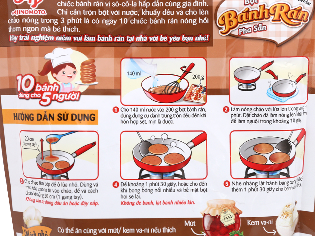 [Siêu thị WinMart] - Bột bánh rán Pancake Ajinomoto 200g