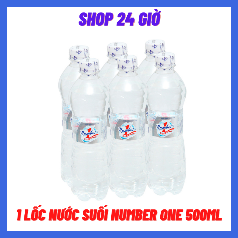Nước Suối Number One 1 Lốc 6 Chai 500ml
