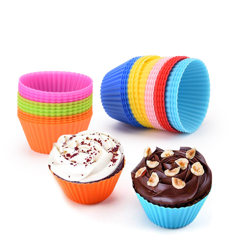 Khuôn Silicon Cupcake Tròn 7cm