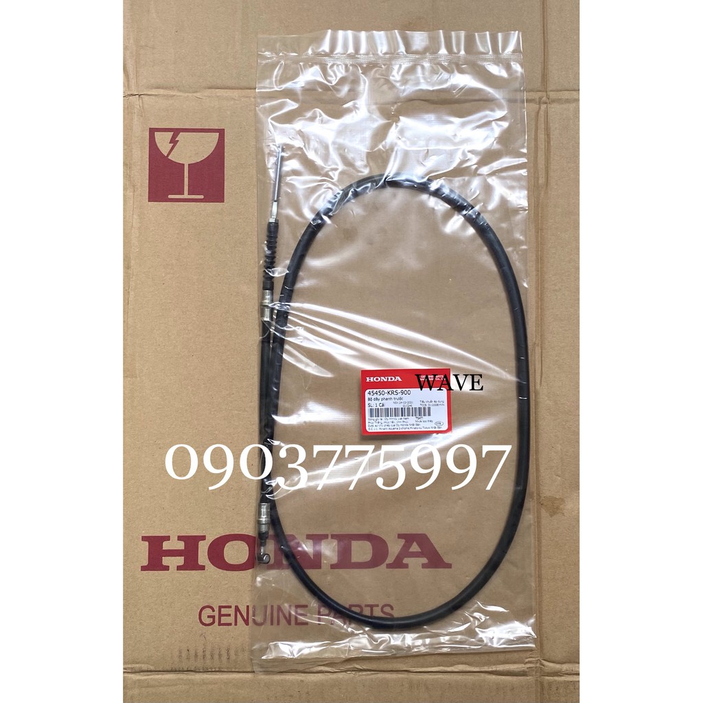 [HÀNG_CHÍNH_HÃNG][ 45450KRS900 ] Bộ dây phanh trước WAVE ALPHA SUPER , Dây thắng WAVE ALPHA ZX SUPER