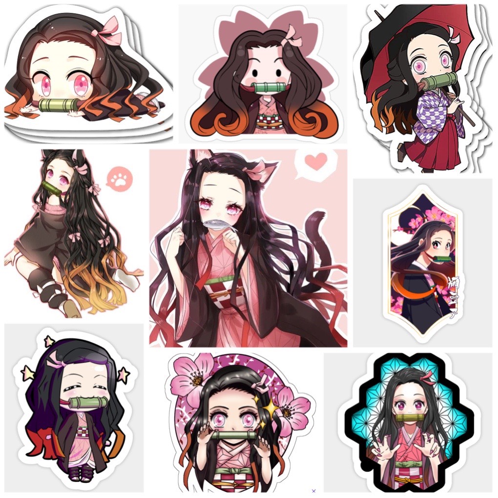 Set 30-60 Sticker Kamado Nezuko-Kimetsu no Yaiba
