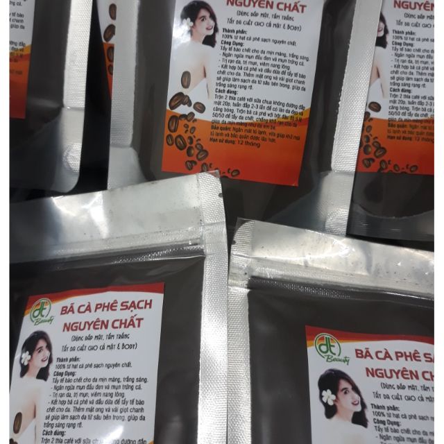 Bã cafe tẩy da chết 100g handmade