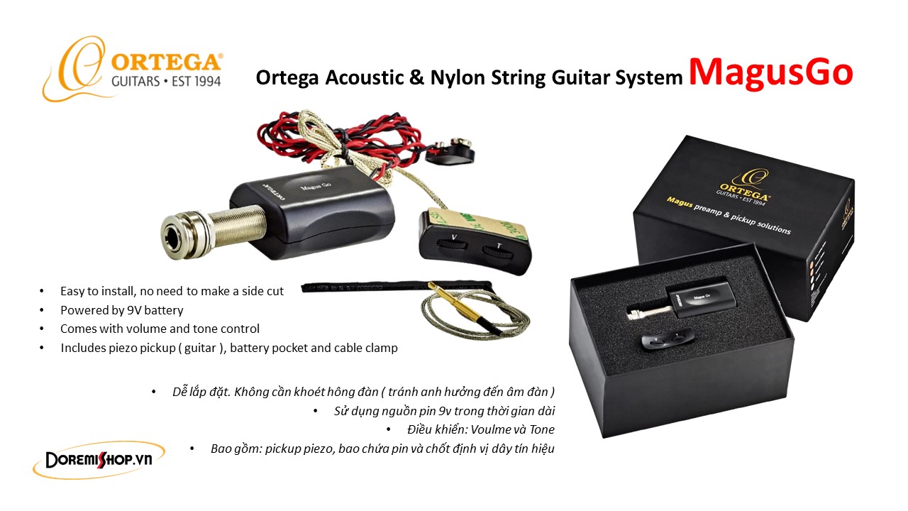 Ortega Acoustic & Nylon String Guitar System MagusGo