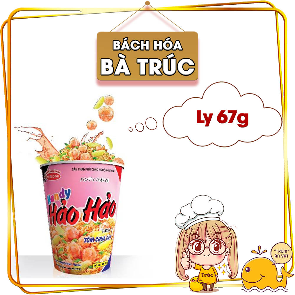 Mì ly Handy Hảo Hảo tôm chua cay 67g