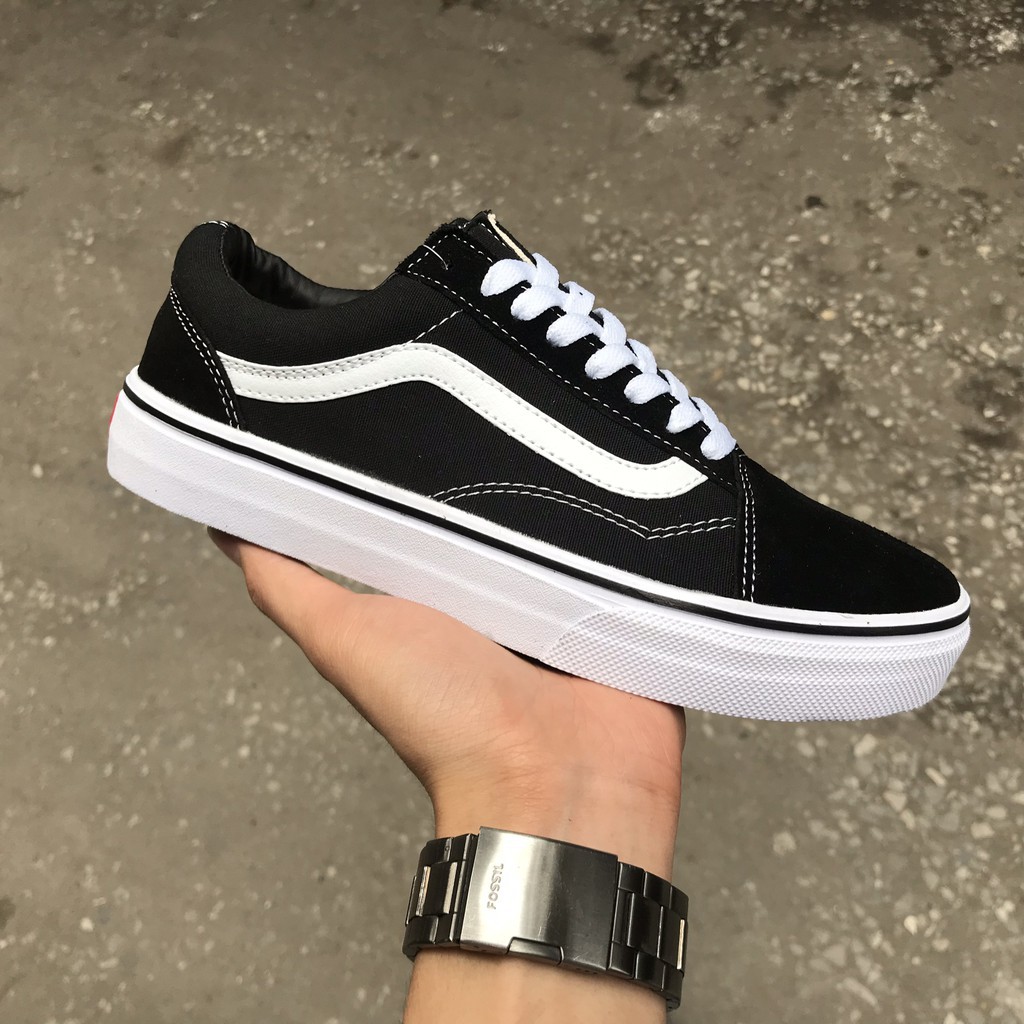 Giầy Thể Thao Van Old Skool Đen Sneaker Nam Nữ 1:1