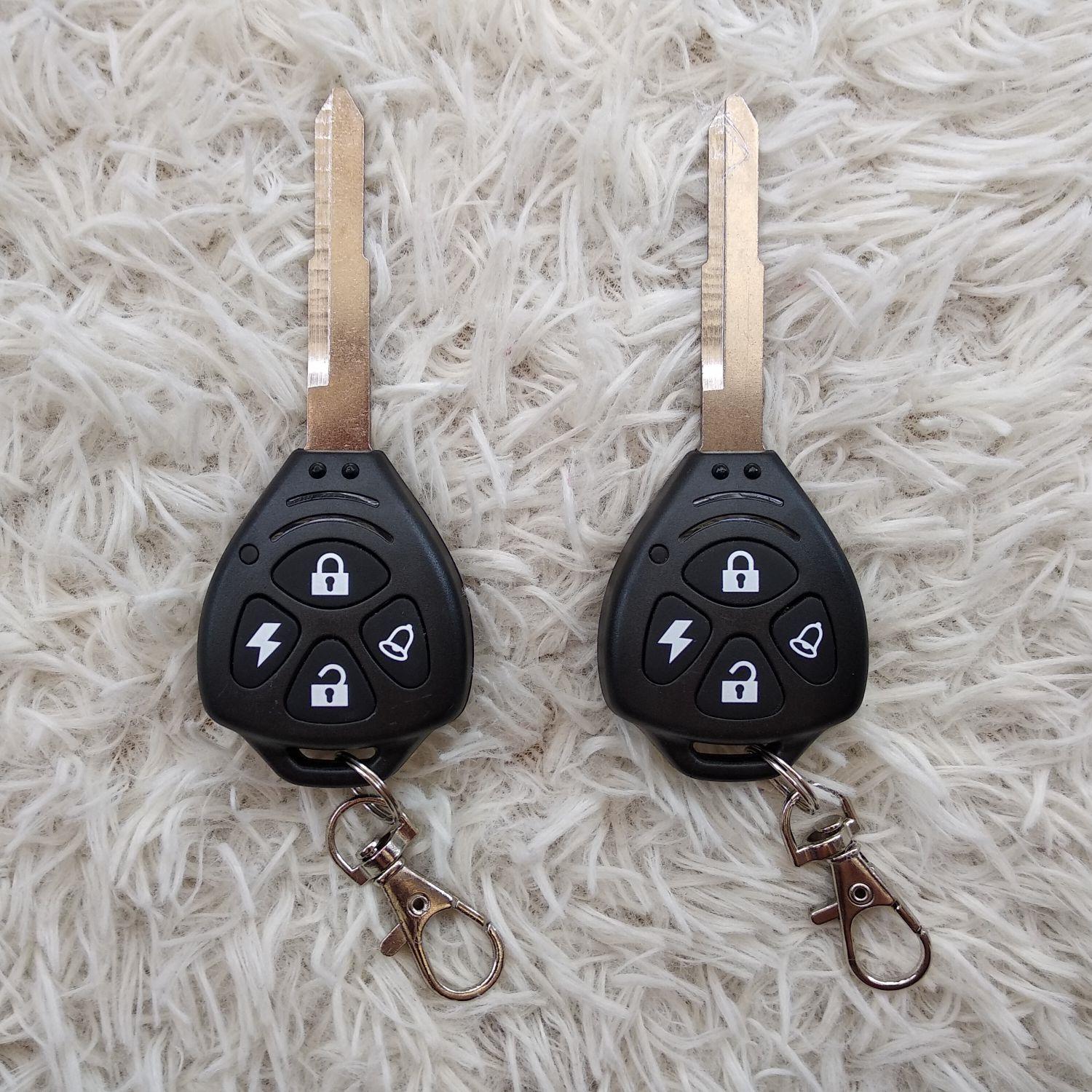 Khóa chống trộm xe máy 4 nút 2 remote liền chìa TA-04
