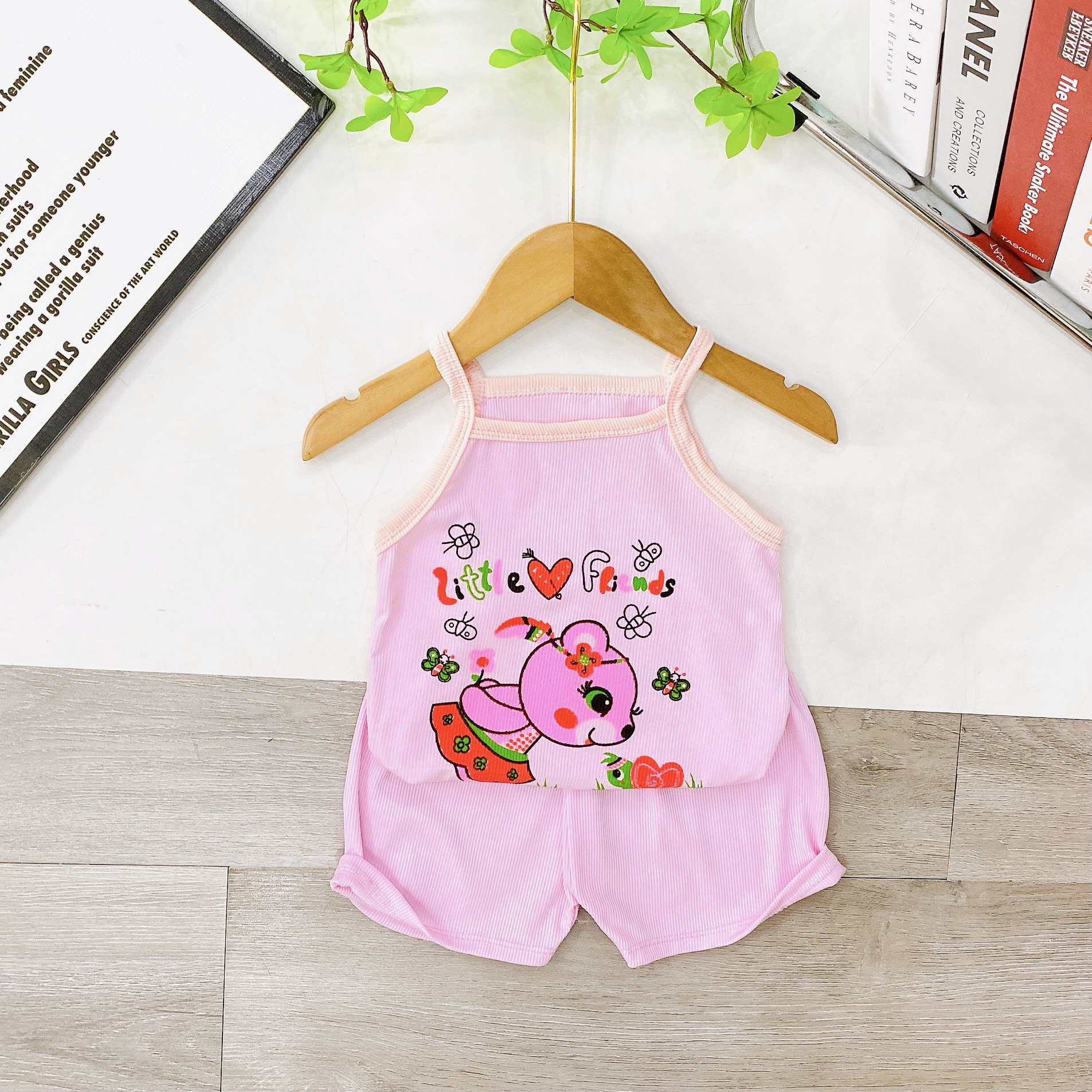 (Có chọn mẫu) Bộ thun tăm lạnh cao cấp cho bé từ 6-16kg