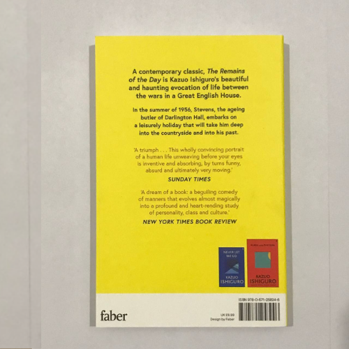 Sách The Remains of the Day (Paperback) (ISBN 9780571258246)