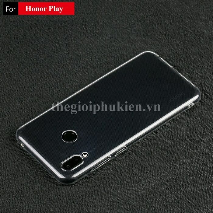 Ốp lưng silicon dẻo trong suốt Huawei Honor Play siêu mỏng 0.6mm