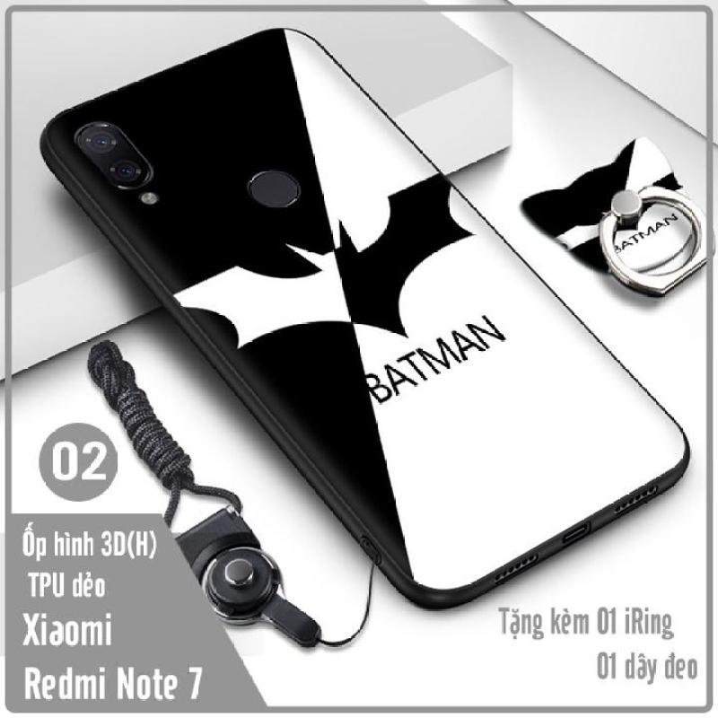 Giá (7 mẫu) Ốp lưng cho Xiaomi Redmi Note 7 Hình 3D (H) kèm iRing + dây đeo - Nhựa TPU dẻo