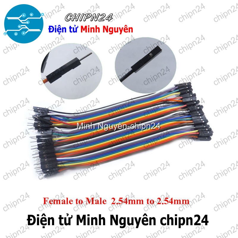 [20 sợi] (P71) Dây Cắm Test Board 30cm Đực-Đực - HH001155