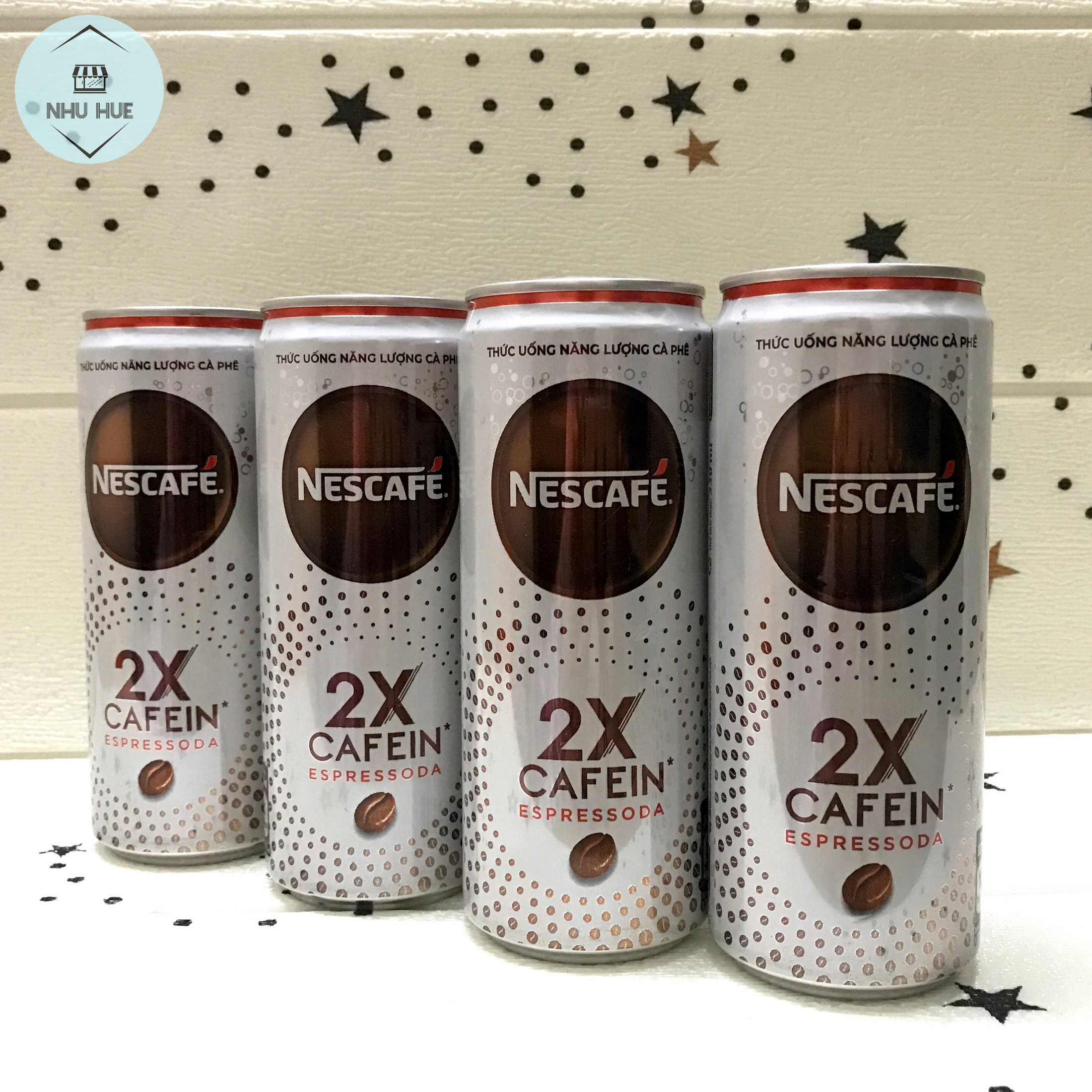 Cà phê lon NesCafe Espressoda 2X Cafein (lon 330ml)