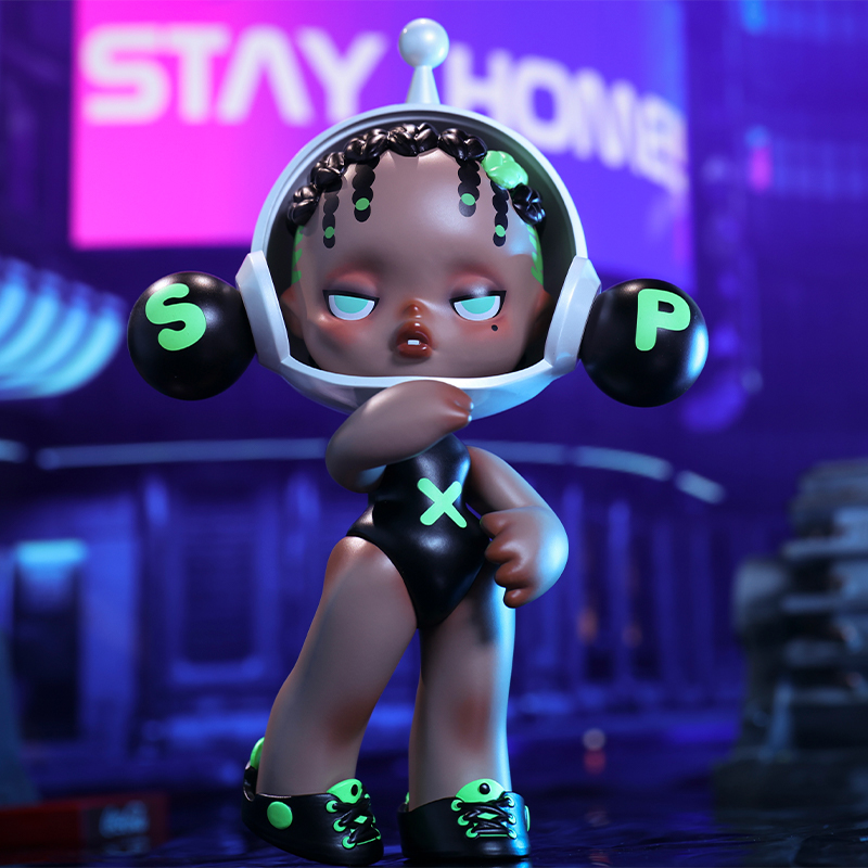 POP MART SKULLPANDA OOTD THE WILD GREEN FIGURINE