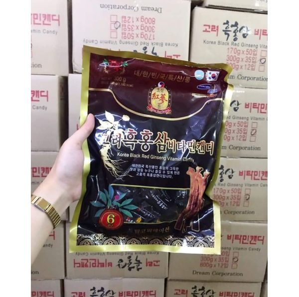 [GÓI 300G] KẸO SÂM HẮC SÂM HÀN QUỐC