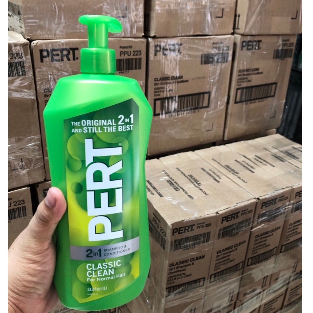 Dầu Gội Xả Pert Plus 2 In 1 Classic Clean 1000ml