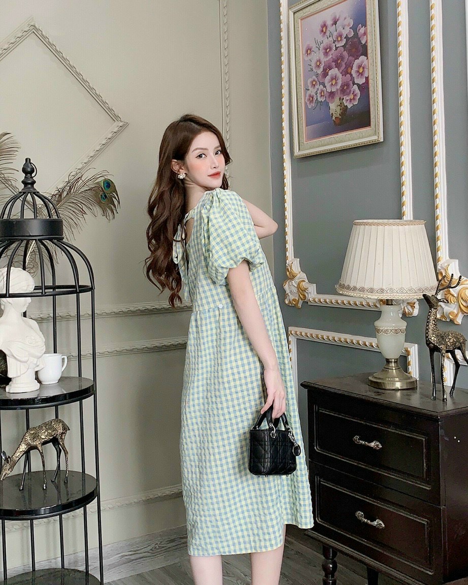 Đầm bầu mặc đi làm, đi chơi -Váy bầu rộng rãi mát mẻ bền màu tôn dáng ít nhăn