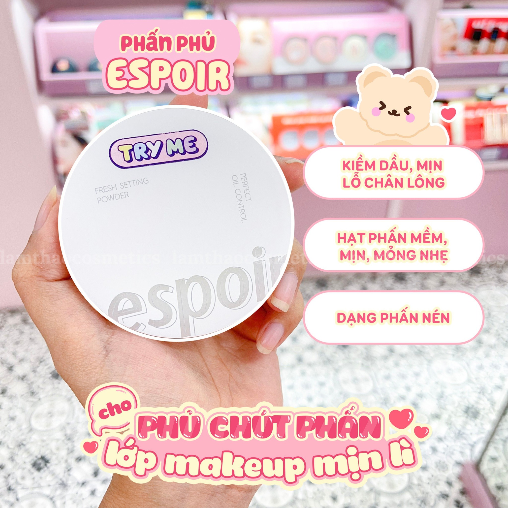 Phấn Phủ Kiềm Dầu Espoir Fresh Setting Powder