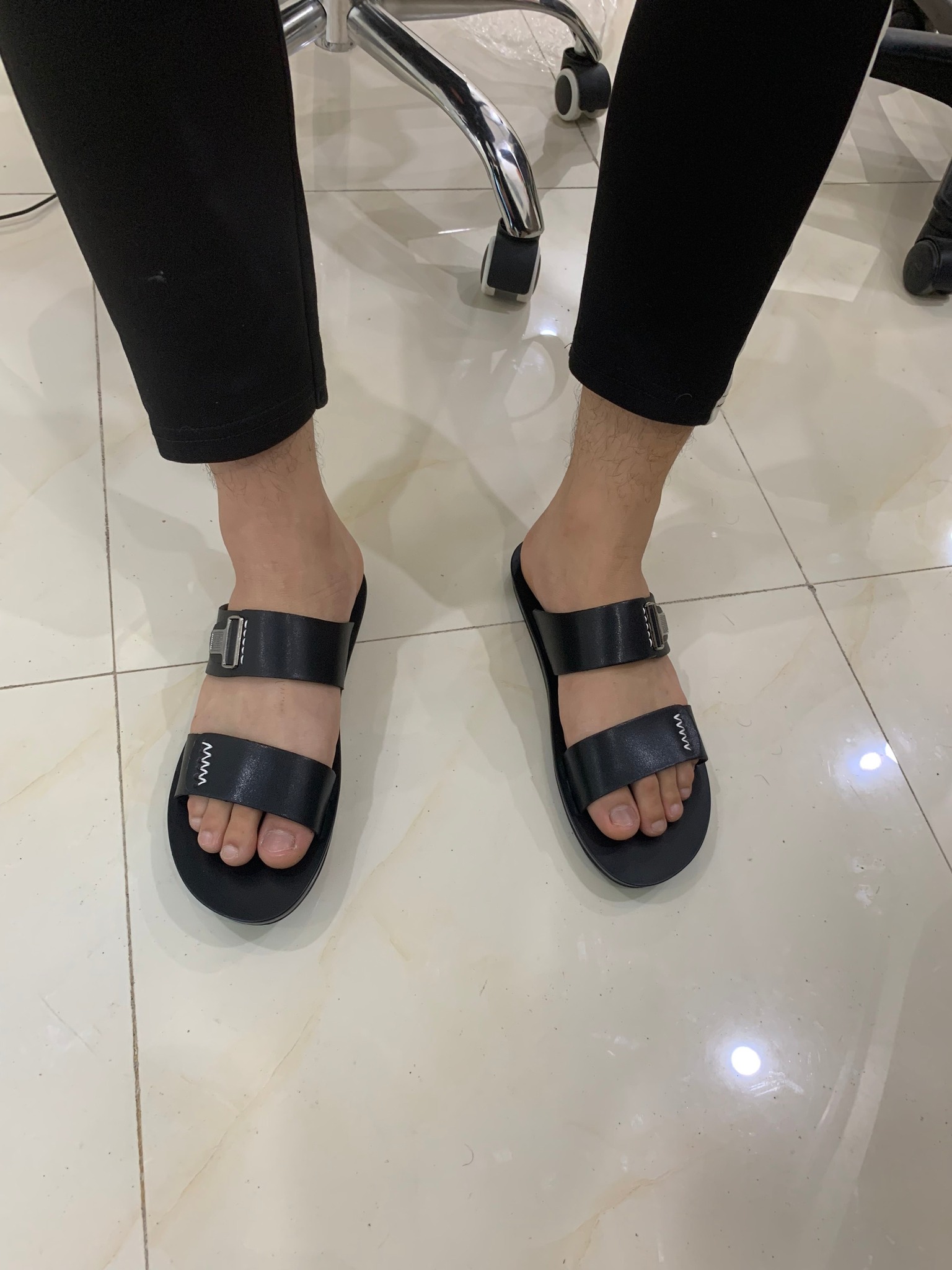 Dép da nam, Sandal nam da bò cao cấp