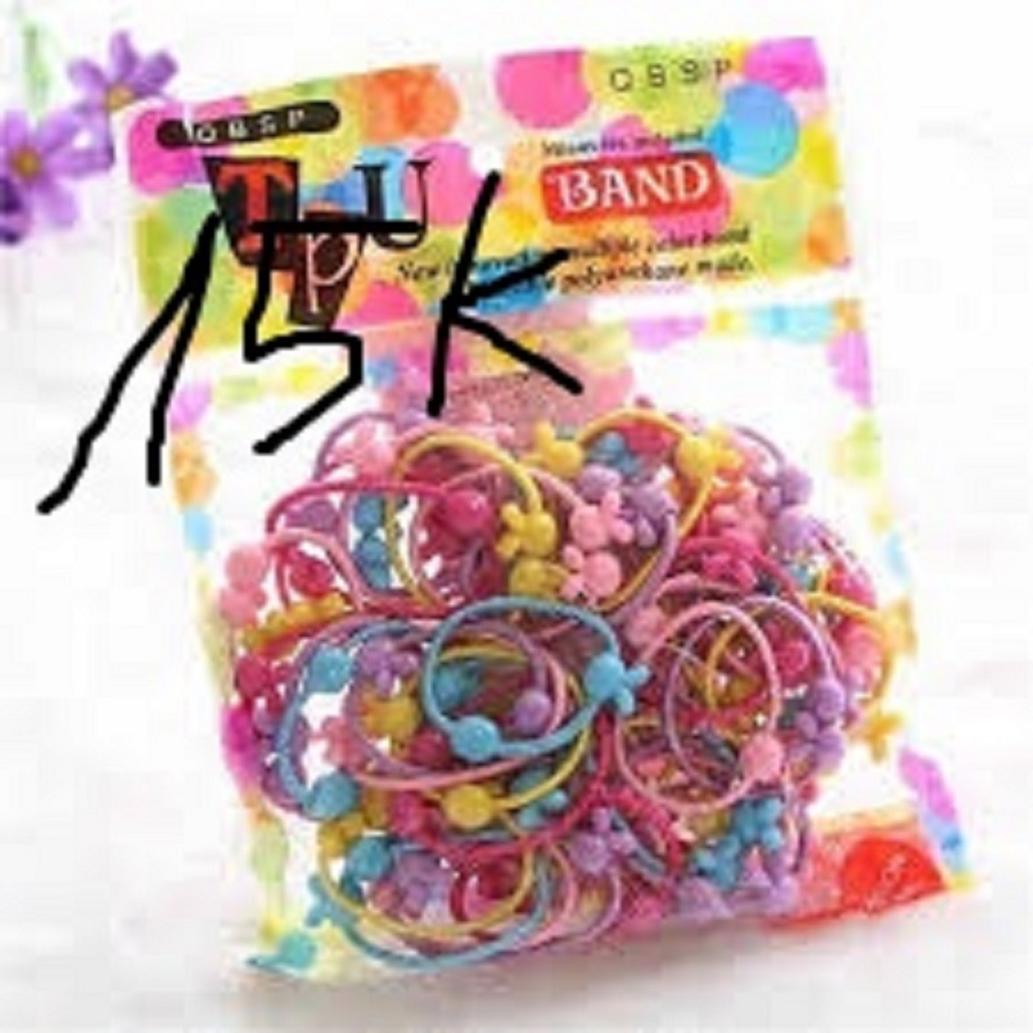 Túi chun buộc tóc cho bé gái (50 dây)