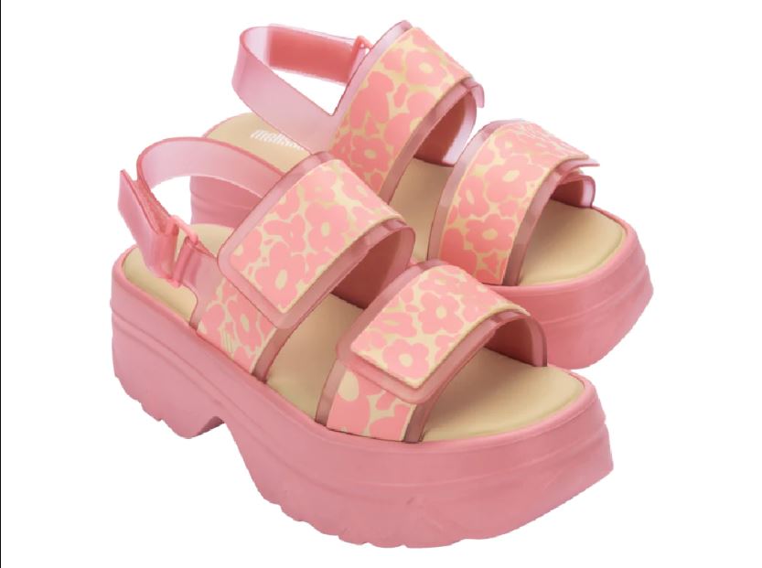 Giày Sandals đế xuồng Melissa Brave Platform AD - Hồng