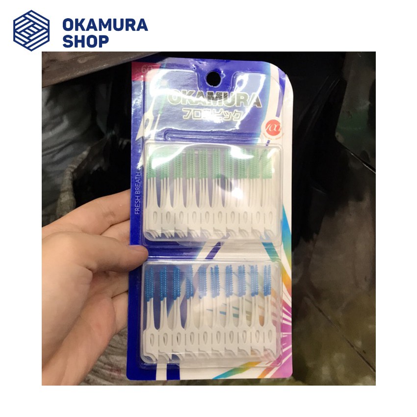 [HCM]Tăm Silicon Siêu mềm Okamura (Vỉ 60 cây)