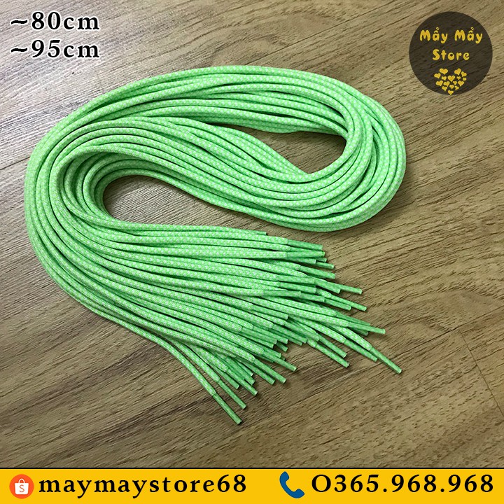 Dây Giày Tròn Màu Xanh Chuối