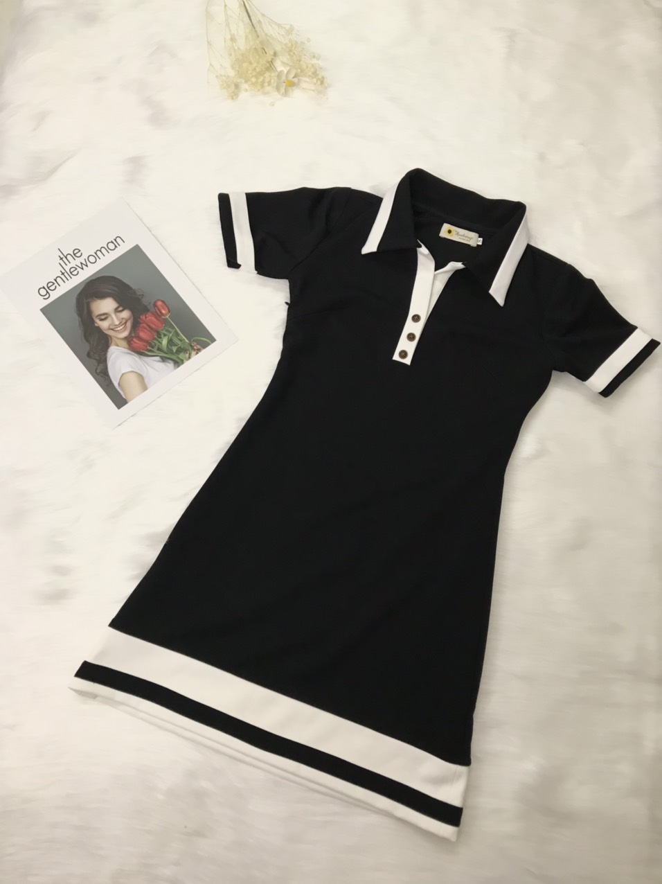 ĐẦM POLO CÁCH ĐIỆU CỔ SƠMI