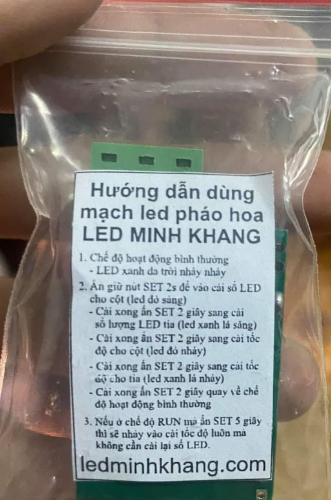 Mạch (Minh Khang - phiên bản đặc biệt) led hiệu ứng p.háo hoa có âm thanh