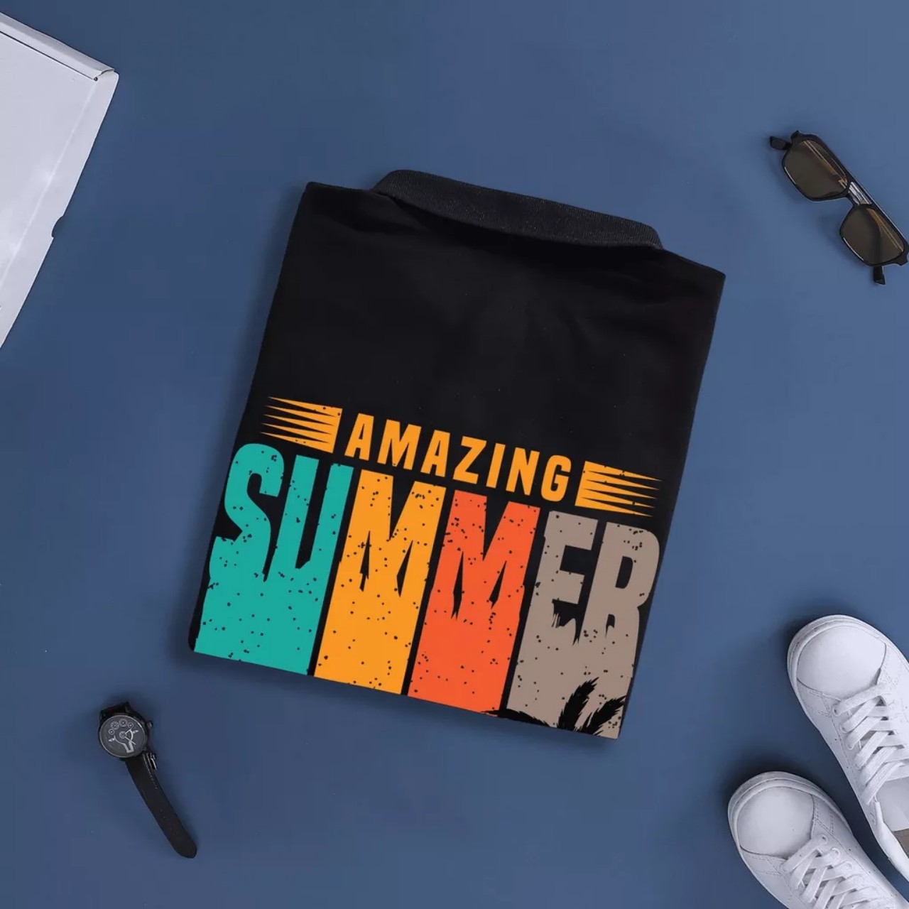 Áo thun cổ trụ cổ bâu polo SUMMER MỚI (VẢI DA CÁ) - AOTHUNSN