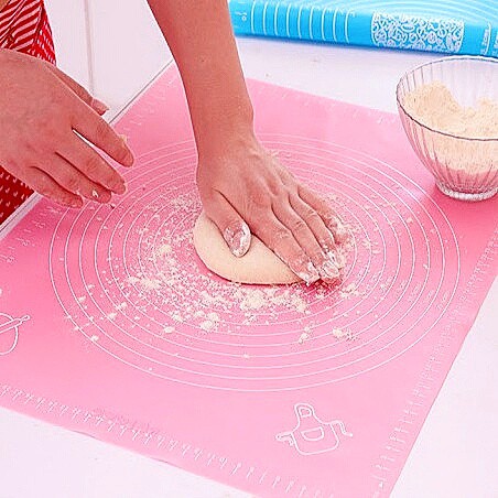 Tấm nhào bột chống dính silicon 50*40 cm Thảm nướng, Thảm nhào bột silicon Dụng cụ làm bánh