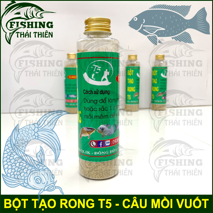 Bột tạo rong câu cá T5 dùng câu mồi vuốt