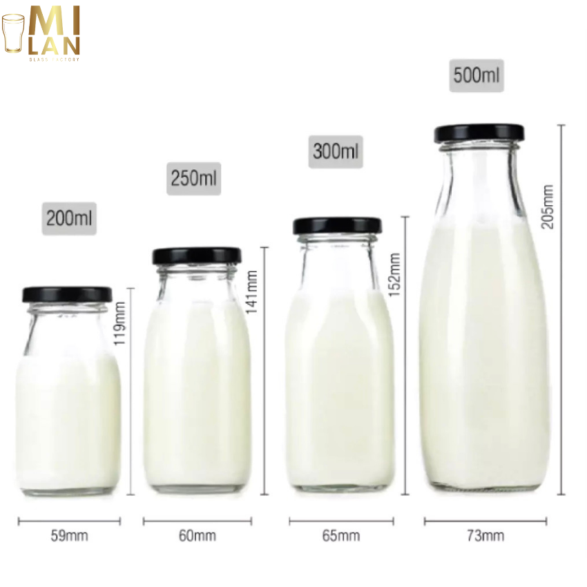 [HCM]Combo 10 bình đựng sữa thủy tinh cao cấp 300ml TK-E065