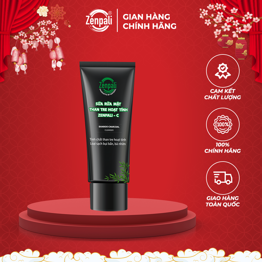 Sữa Rửa Mặt Than Tre Hoạt Tính Zenpali