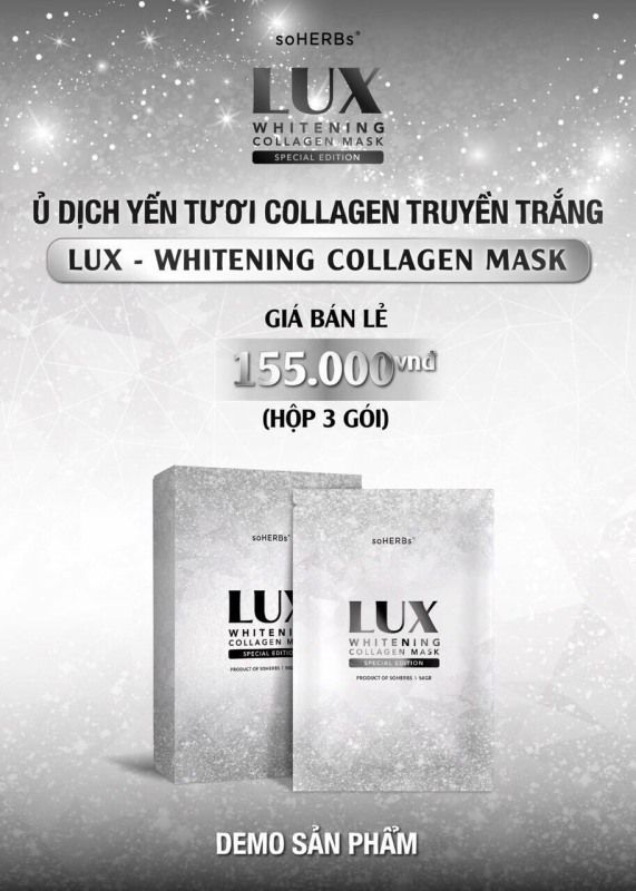 Ủ dịch yến tươi colagen truyền trắng siêu hot ( hộp 3 miếng )
