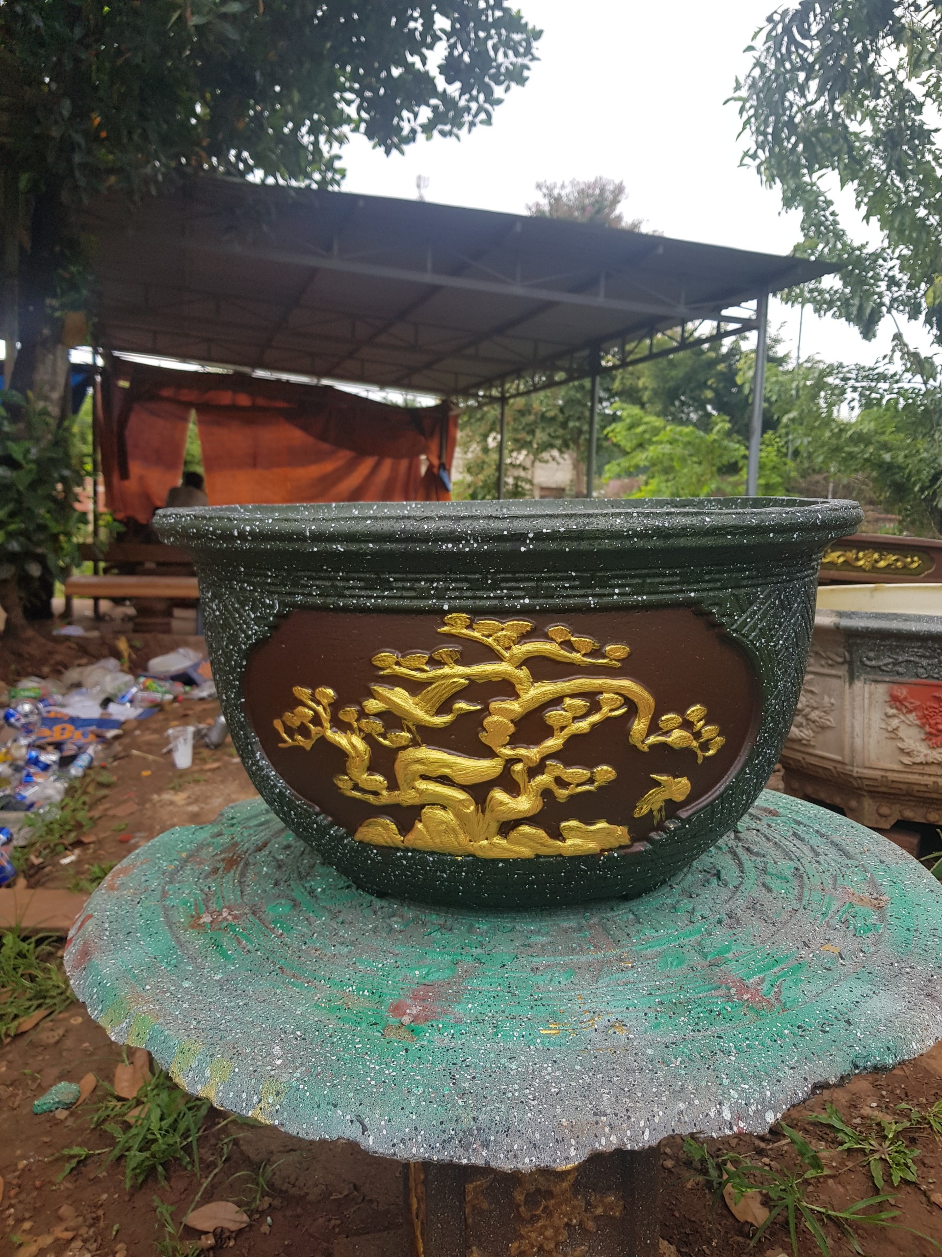 Khuôn đúc chậu cảnh tròn 32 (khuôn chậu ABS có lòng trong)